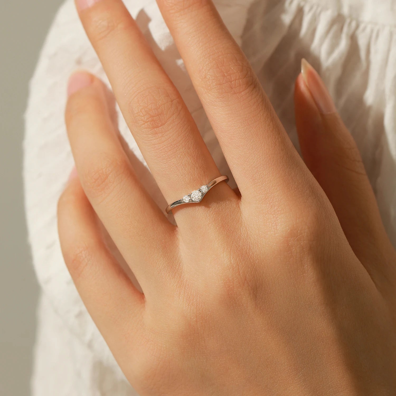 Anel de Eternidade Moissanite Charlott em Prata 925