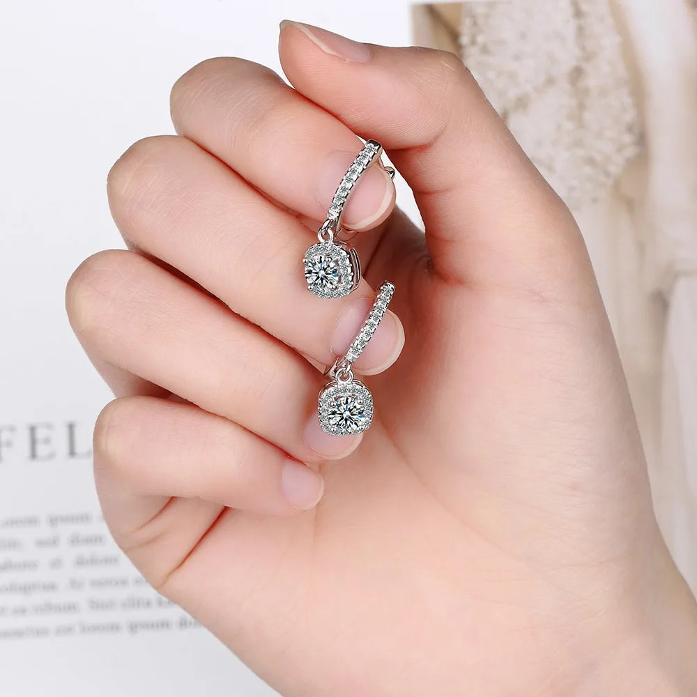 Brincos de Argola Moissanite Charlott
