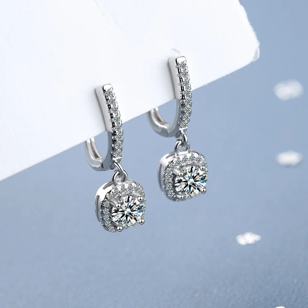 Brincos de Argola Moissanite Charlott
