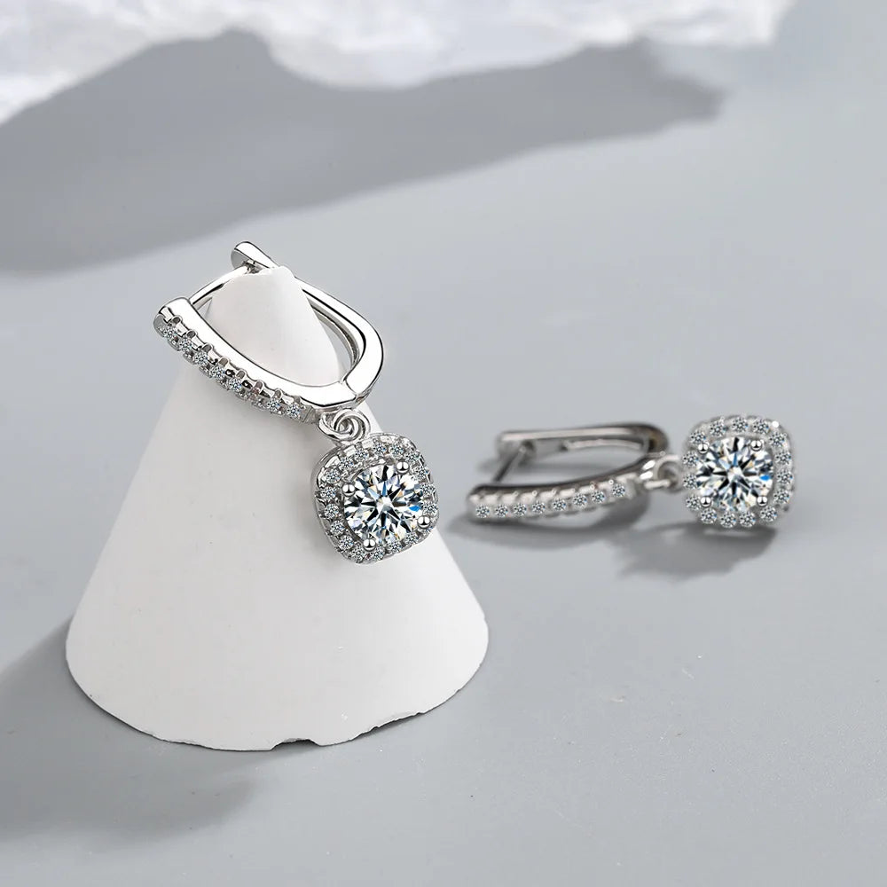 Brincos de Argola Moissanite Charlott