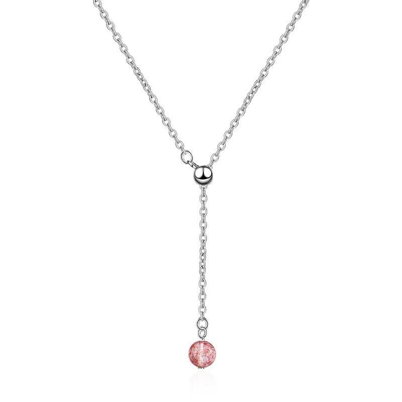 Colar Charlott em Prata Esterlina 925 com Pingente Rosa