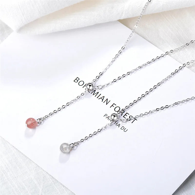 Colar Charlott em Prata Esterlina 925 com Pingente Rosa