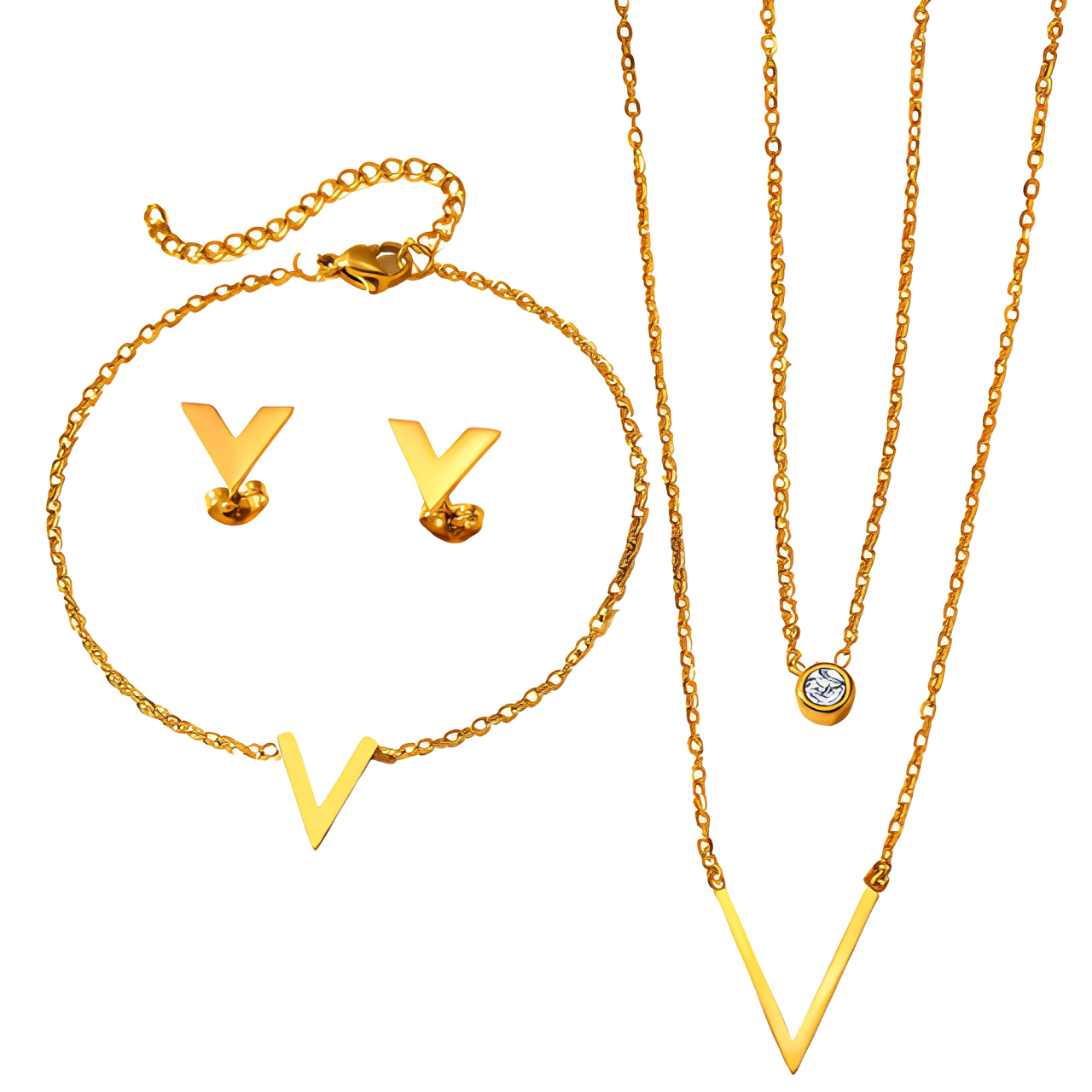 Conjunto Charlott de Jóias Vitorina