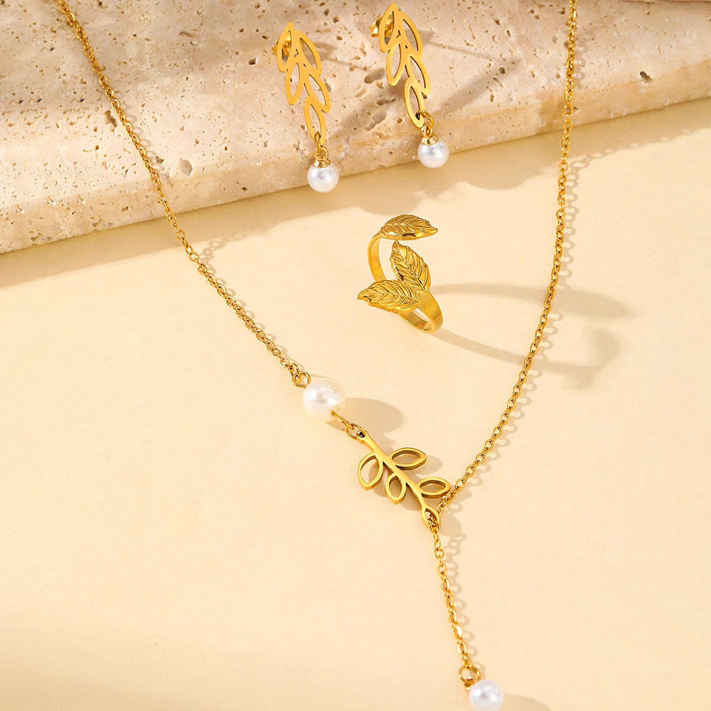 Conjunto Elegância Perolada Charlott