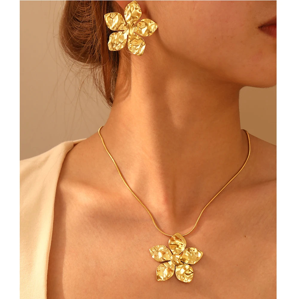 Conjunto de Joias Flor de Luxo Charlott