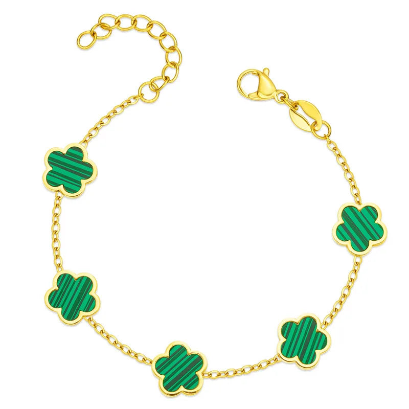 Pulseira Charlott Celestia com Trevo Verde