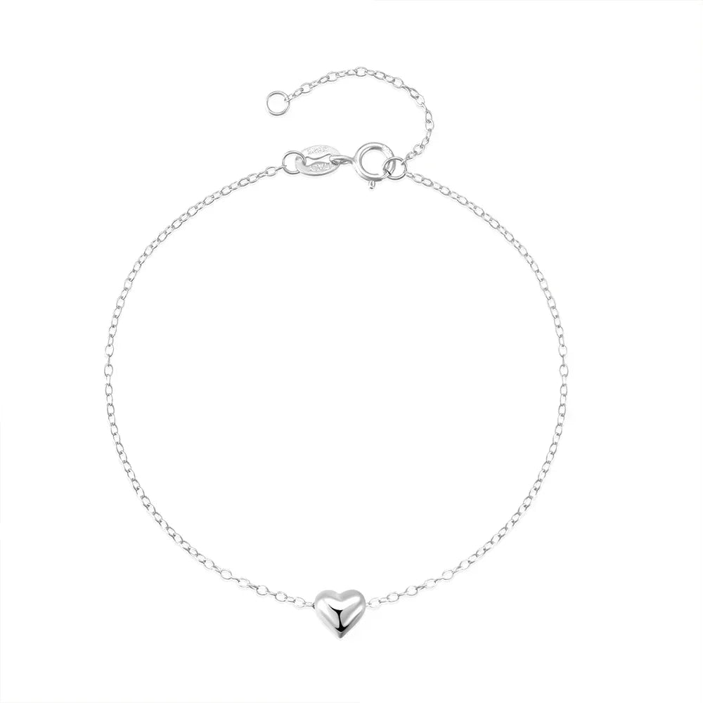 Pulseira Charlott Coração em Prata Esterlina 925