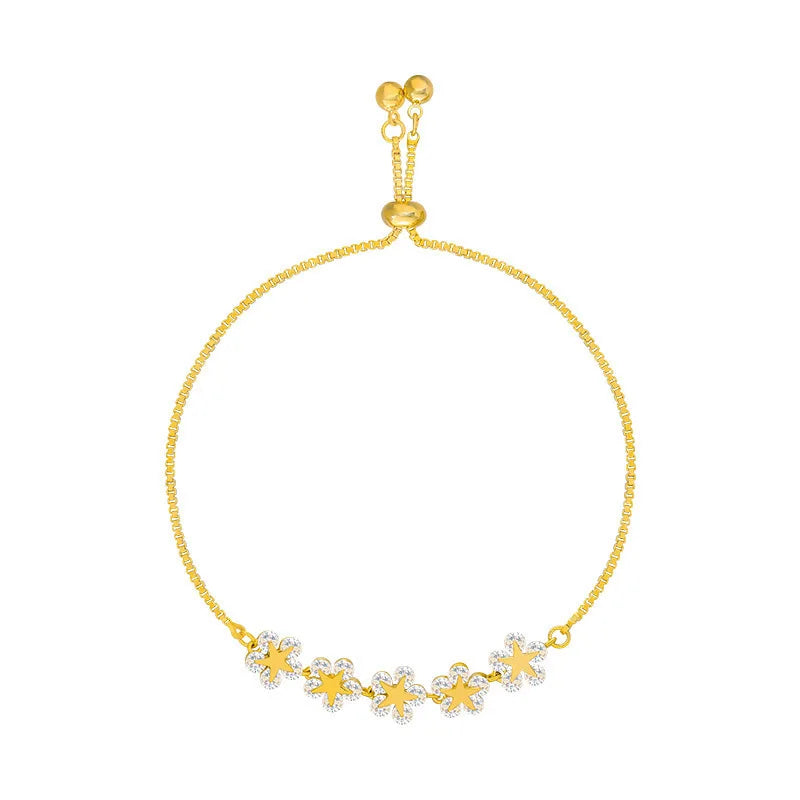 Pulseira Charlott Floral com Cristais de Zircônia
