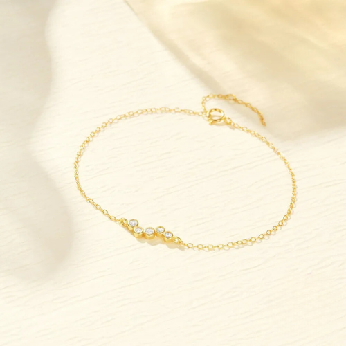 Pulseira Charlott de Prata Esterlina com Zircão